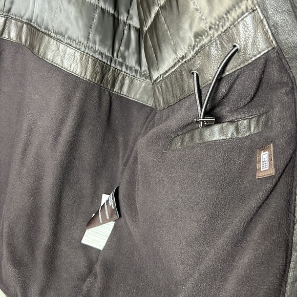 Danier Leather Boyfriend Oversized Biker Outerwear Jacket Size XL - Picture 11 of 13